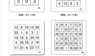 舒尔特方格注意力训练